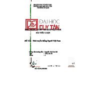 Nhà Truyền Thống Người Việt - Tiểu Luận Cơ Sở Văn Hóa VN - Nhóm 6