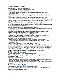 Giải SGK Địa lí 7 Bài 6: Đặc điểm dân cư, xã hội châu Á - Chân trời sáng tạo