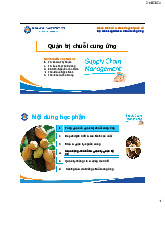 Chương 1: Tổng quan về Quản trị Chuỗi Cung ứng | Bài giảng Quản trị Chuỗi Cung Ứng