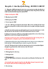 Trắc nghiệm học phần 1: Giáo Dục Quốc Phòng | Quốc phòng - An ninh | Đại học Kinh tế - Đại học Đà Nẵng