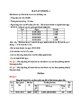 Bài tập Cho vay NHTM - Bài tập về kế hoạch trả nợ và thu nợ môn Kinh tế đại cương | Đại học Sư phạm Hà Nội
