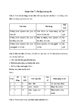 Ôn tập trang 41 | Soạn văn 7 Chân trời sáng tạo