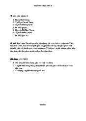 Bài tập thảo luận nhóm - Triết học Mác Lênin | Trường Đại học Văn hóa Hà Nội