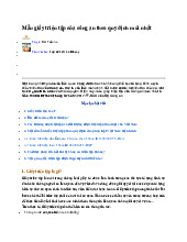 Mẫu giấy triệu tập của công an theo quy định mới nhất