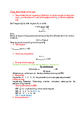 Công thức kinh tế vĩ mô | Đại học Kinh tế Thành phố Hồ Chí Minh