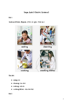 Tiếng Anh lớp 3 Unit 4: Lesson 5 trang 68 Explore Our World