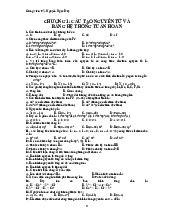 Đề cương môn Hóa học đại cương– khoa học  Trường Đại học bách khoa - Đại học đà nẵng. Tài liệu gồm 25 trang , giúp bạn tham khảo, ôn tập và đạt kết quả cao