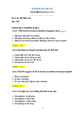 Bài kiểm tra giữa kỳ môn Triết học Mác - Lênin | Trường đại học Mở Hà Nội