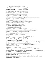 Practice 1 - Reading môn Tiếng Anh cơ bản 2 | Trường đại học Mở Hà Nội