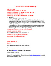 Đề cương Tài chính Tiền tệ | Đại học Kinh tế kỹ thuật công nghiệp