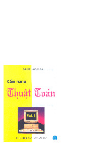 Giáo trình Cẩm nang thuật toán tập 1| Giáo trình môn Cấu trúc dữ liệu và thuật toán| Trường Đại học Bách Khoa Hà Nội