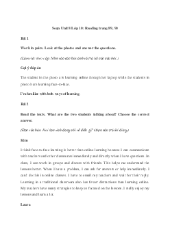 Tiếng Anh 10 Unit 8: Reading - Kết Nối Trí Thức