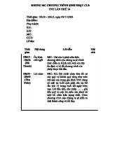 Khung MC Chương Trình Sinh Nhật CLB TNT Lần Thứ 14