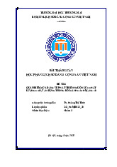Quan điểm của Đảng về phát triển nguồn nhân lực chất lượng cao, vận dụng trong bối cảnh Cách mạng 4.0 | Bài thảo luận Lịch sử Đảng Cộng sản Việt Nam