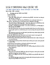 Tổng quan và các nguyên tắc cơ bản | Môn Luật thương mại quốc tế - Trường Đại học Luật Hà Nội