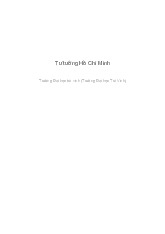 Đề cương môn Tư tưởng Hồ Chí Minh - Trường Đại học lao động -  xã hội.