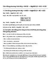 Cân bằng phương trình Mg + HNO3 → Mg(NO3)2 + NO + H2O | Hoá học 8