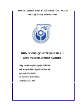 THỰC HÀNH: QUẢN TRỊ BÁN HÀNG | Đại học Kinh tế Kỹ thuật Công nghiệp