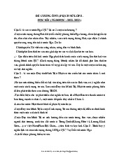 đề cương kiểm tra lịch sử lớp 8- Trường Đại học Ngoại ngữ- Đại học Quốc gia Hà Nội