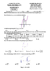 Đề học kỳ 1 Toán 12 năm 2024 – 2025 trường THPT Triệu Sơn 1 – Thanh Hóa