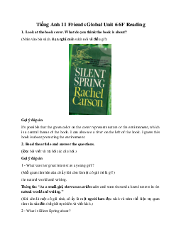 Giải Tiếng Anh 11 Unit 6 6F Reading | Friends Global