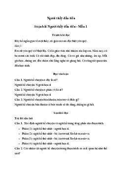 Soạn bài Người thầy đầu tiên - Ngữ Văn 7 Kết nối tri thức