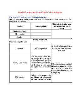 Soạn Ngữ văn 6 sách Chân trời sáng tạo bài Ôn tập trang 39