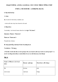 Tiếng Anh lớp 6 unit 2 Looking back