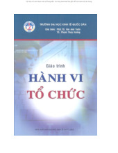 Giáo trình môn Hành vi tổ chức | Đại học kinh tế Quốc dân