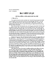 Bài tiểu luận Tín ngưỡng sùng bái con người môn Cơ sở văn hóa Việt Nam | Đại học Văn Lang