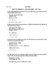 Bài tập Chương 2 - Môn Thị trường và các định chế tài chính - Đại Học Kinh Tế - Đại học Đà Nẵng