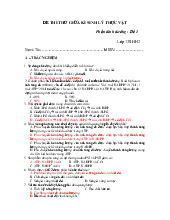 Đề thi thử giữa kỳ học phần Sinh lý thực vật năm 2024 - 2025 | Trường Đại học Khoa học tự nhiên, Đại học Quốc gia Thành phố Hồ Chí Minh