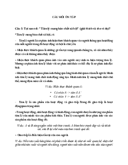 Câu hỏi ôn tâp tâm lý học quản trị kinh doanh