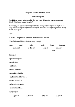 Tiếng Anh 6 Unit 5: The Real World | Explorer English