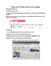 Giải SGK Tiếng Anh 12 Global Success Unit 4 Reading