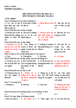 Đề cương ôn tập giữa học kì 1 môn Tin học 6 sách Kết nối tri thức với cuộc sống