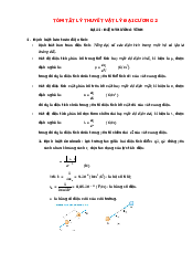 Tóm tắt lý thuyết Vật lý đại cương 2 | Trường Đại học Công nghệ, Đại học Quốc gia Hà Nội