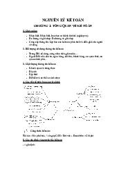 Tóm tắt những nội dung tính toán  - Nguyên lý kế toán | Đại học Kinh Tế Quốc Dân