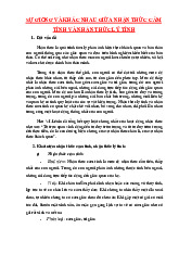 SỰ GIỐNG VÀ KHÁC NHAU GIỮA NHẬN THỨC CẢM TÍNH & LÝ TÍNH