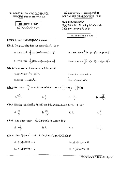 Đề thi cuối học kì 2 Toán 10 năm 2020 – 2021 trường THPT Chu Văn An – Hà Nội