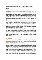 Cân bằng phản ứng sau: C2H5OH → C2H4 + H2O