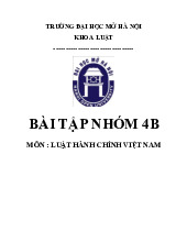 Đề tài : Phân t)ch nguyên tắc tập trung dân chủ trong quản lý hành ch)nh nhà nước. Cho biết tạisao cơ quan hành ch)nh nhà nước địa phươngđều được tổ chức và hoạt động theo nguyên tắcsong trùng trực thuộc môn Luật hành chính | Trường đại học Mở Hà Nội