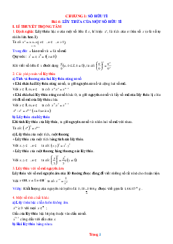 Chuyên đề lũy thừa của một số hữu tỉ toán lớp 7 (lời giải chi tiết)