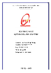 Bài thi cuối kỳ môn Kịch bản đa phương tiện | Học viện Công Nghệ Bưu Chính Viễn Thông