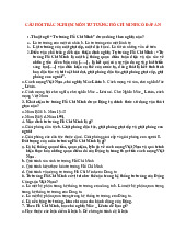 Câu hỏi trắc nghiệm Môn Tư tưởng Hồ Chí Minh | Đại học Khoa học và Công nghệ Hà Nội