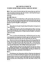 Quy chế tòa án quốc tế Statute of the ICJ | Môn Luật quốc tế - Trường Đại học Luật Hà Nội