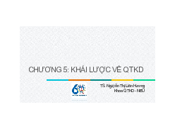 Lý thuyết chương 5 và một số lưu ý - Quản trị kinh doanh| Đại học Kinh Tế Quốc Dân