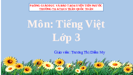 Giáo án điện tử Tiếng Việt 3 Tập 1 Bài 14 Kết nối tri thức: Cuộc họp của chữ viết - Viết
