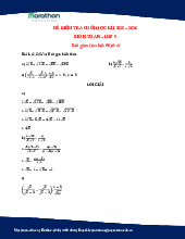 ĐÁP ÁN ĐỀ KTCKI_TOÁN 9_KNTT