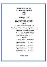 Cơ sở hình thành nhóm trong tổ chức | Môn Hành vi tổ chức - Đại học Kinh Tế Quốc Dân